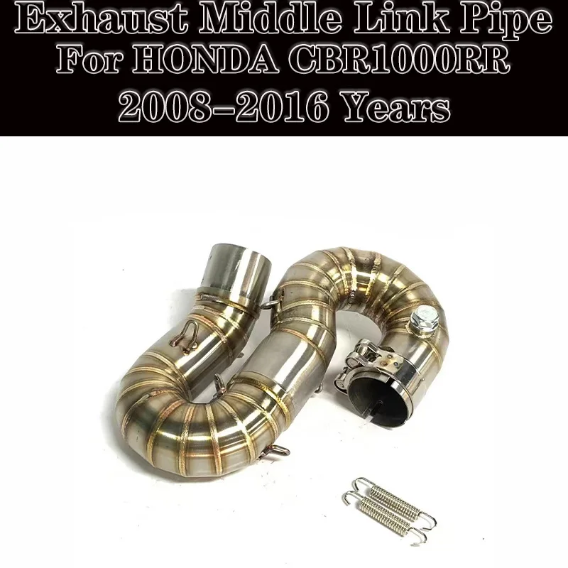 

Motorcycle Exhaust Muffler Middle Link Pipe For Honda CBR1000RR exhaust CBR 1000RR 2008 2009 2010 2011 2012 to 2016 Slip-on