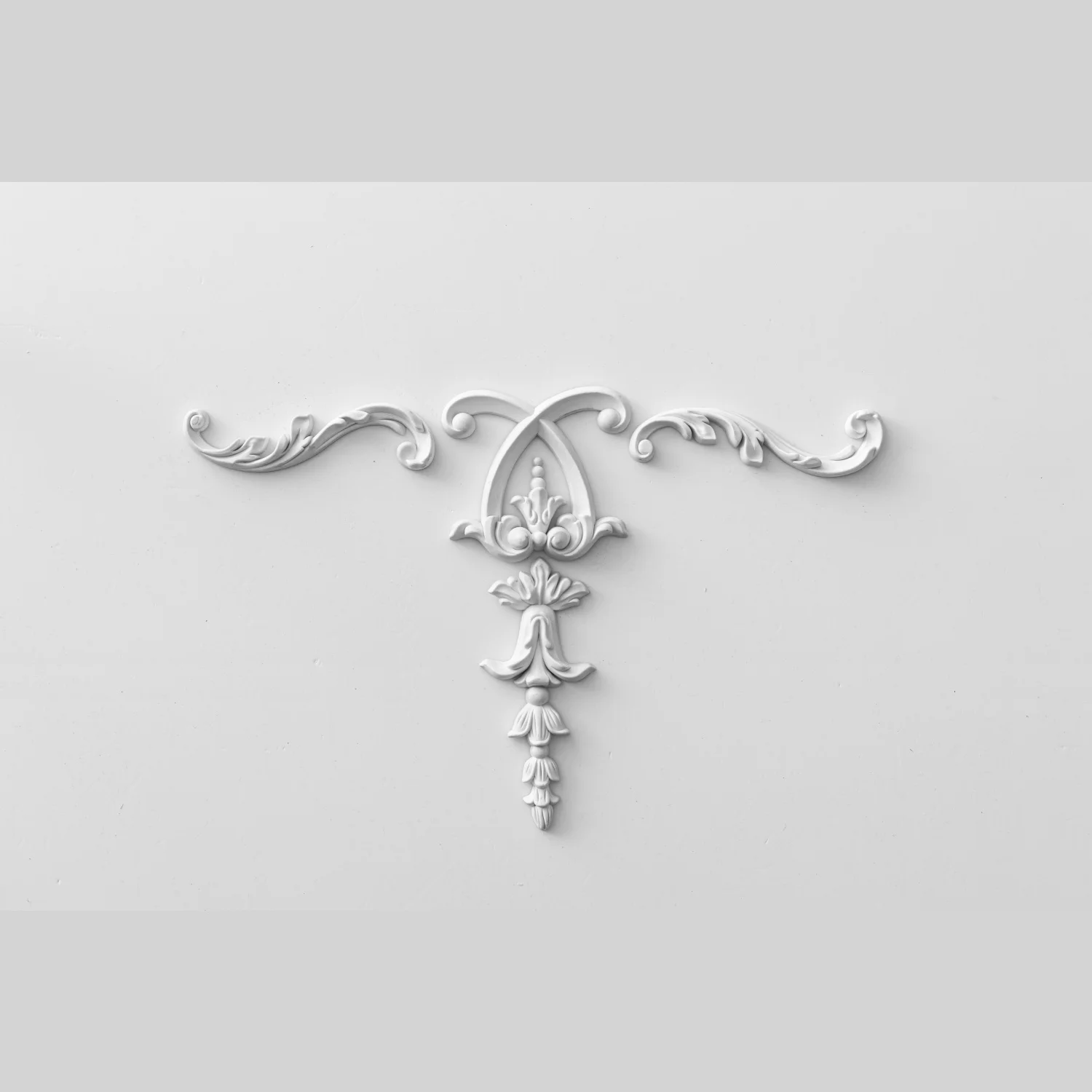 JMZ26 Waterproof French PU Carved Corner Molding Anti-Moisture For Kitchen Bedroom Living Room Ceiling Wall Decor
