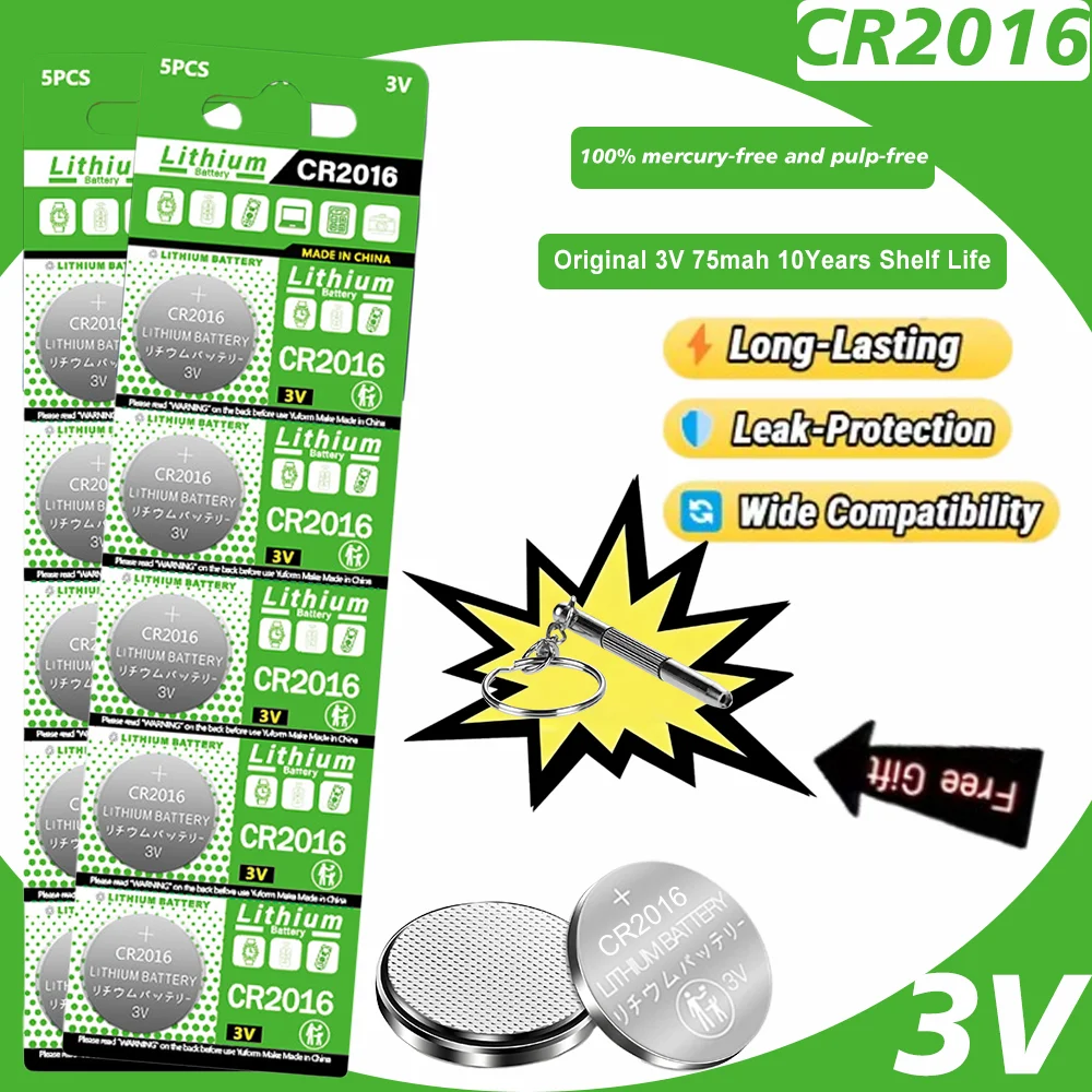 

2-30pcs 3V CR2016 Button Batteries LM2016 BR2016 DL2016 Cell Coin Lithium Battery for Watch Electronic Calculators pilas boton