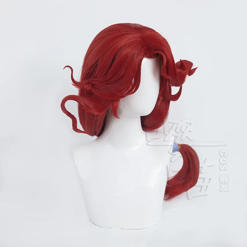 Game Identity V Naiad Grace Cosplay Wig 70CM Dark Red Heat Resistant Synthetic Hair Anime Cosplay Wigs Halloween Party Men Women