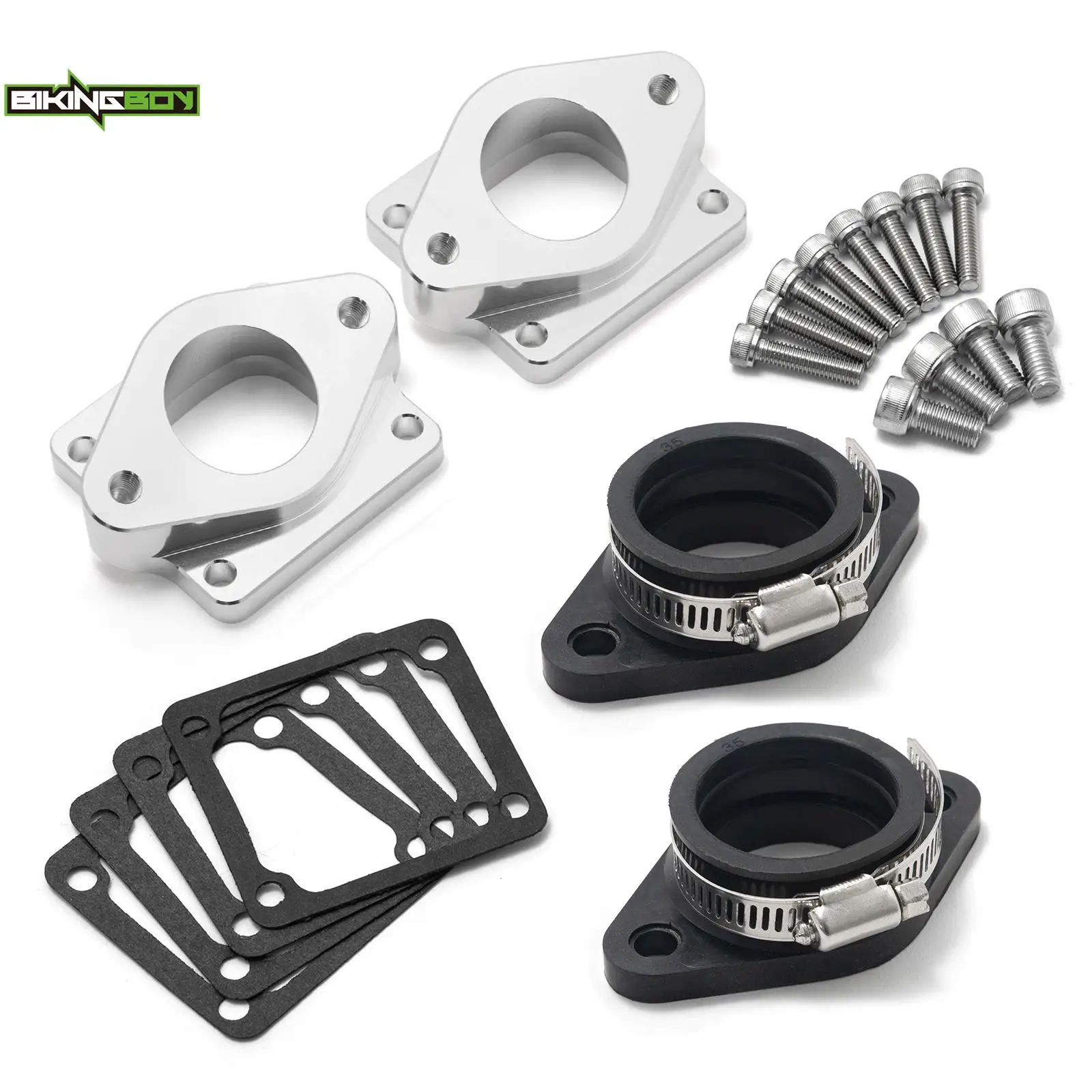 Intake Manifold Boot 26 28 33 34 35 36 38 39 41 mm Carb Carburetor Split For Banshee 350 YFZ350 87-06 05 04 03 02 01 00 99 98 97