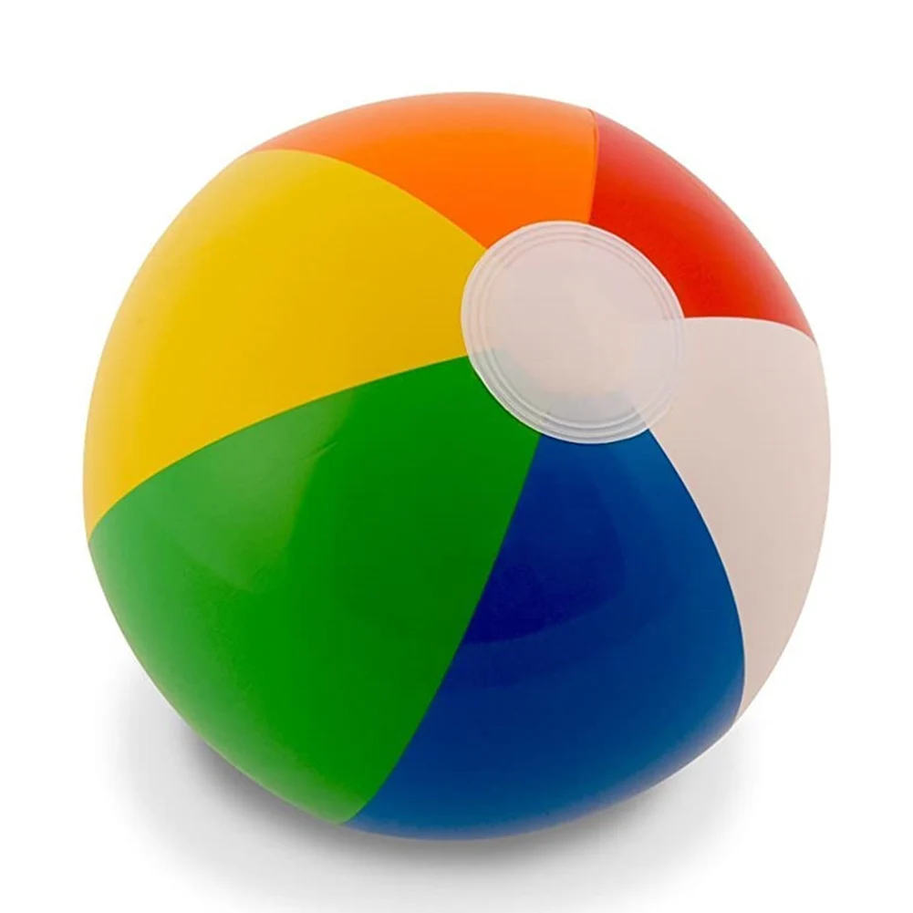 풍선 비치 볼 비치 풀 파티 장난감 재미있는 놀이 비치 볼 게임 레인보우 컬러 생일 풀 파티 호의 3 + 어린이 소년 소녀
