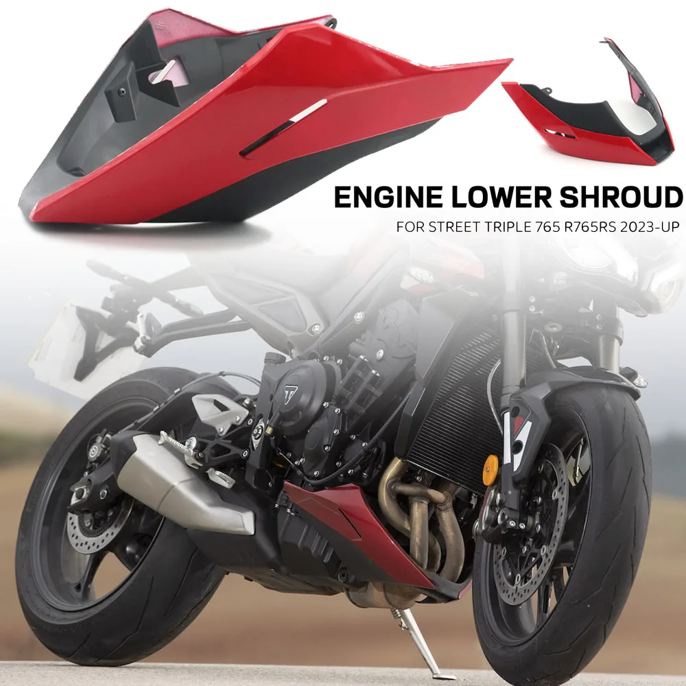 

New Motorcycle Engine Lower Spoiler Body Fairing Protector Guard Chassis Shield For Street Triple 765 RS R 765RS 765R 2023 2024