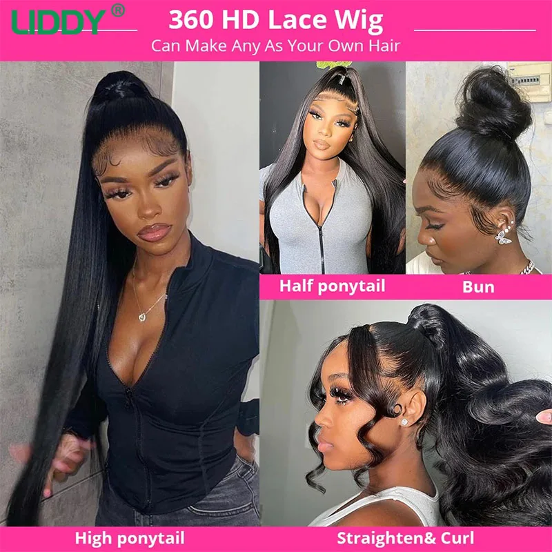 360 Full Lace Wig Human Hair Bone Straight Lace Front Wigs 13x4 13x6 Lace Frontal Wig Lace Front Human Hair Wigs For Women