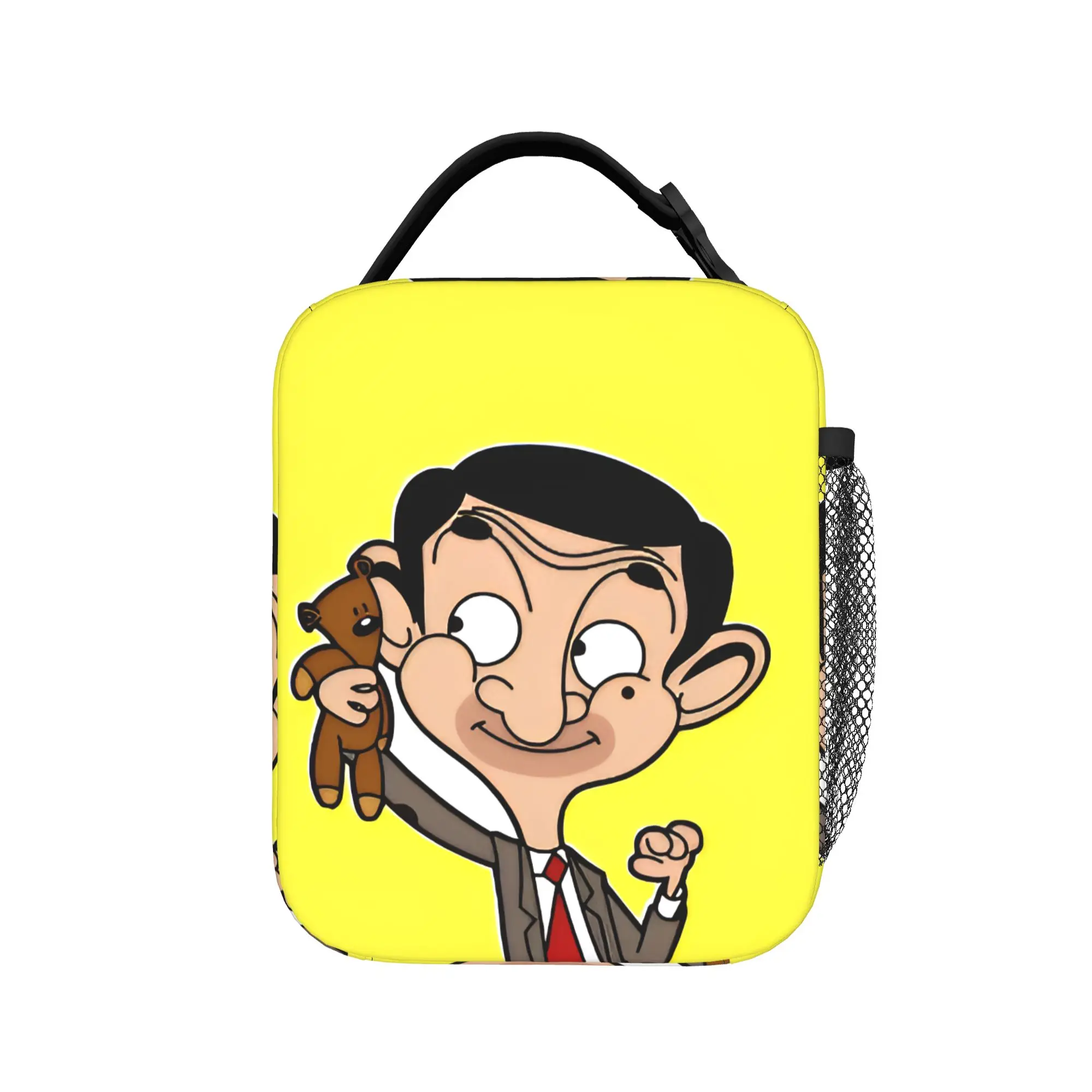 Mr. Beans Teddy Bear  Insulated Lunch Bags Cooler Bag Reusable,Lunch Container  Large Lunch Box Tote Bento Pouch Beach  Picnic