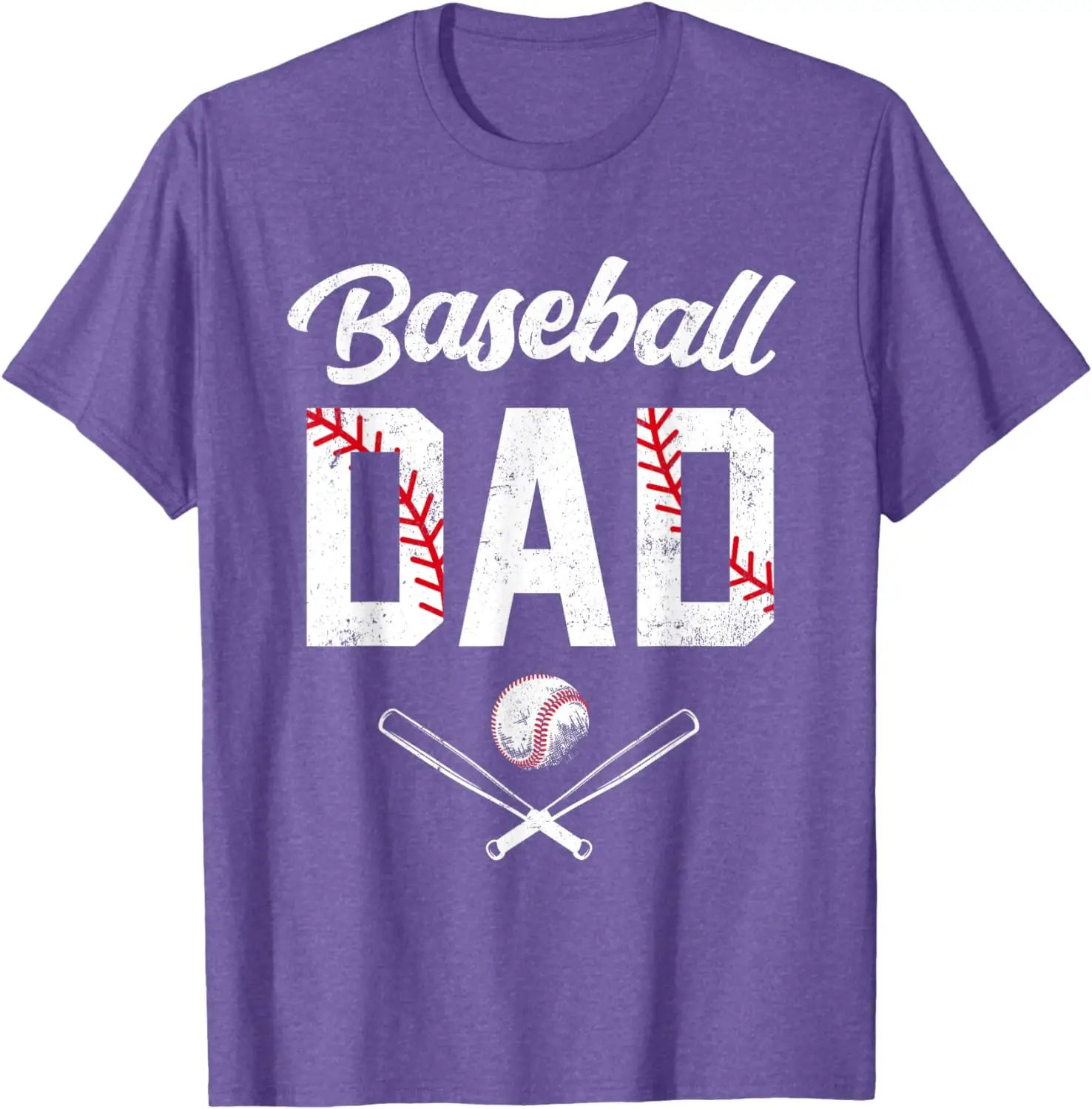 Baseball Dad Happy Fathers Day Shirts for Men Wife Daughter T-Shirt