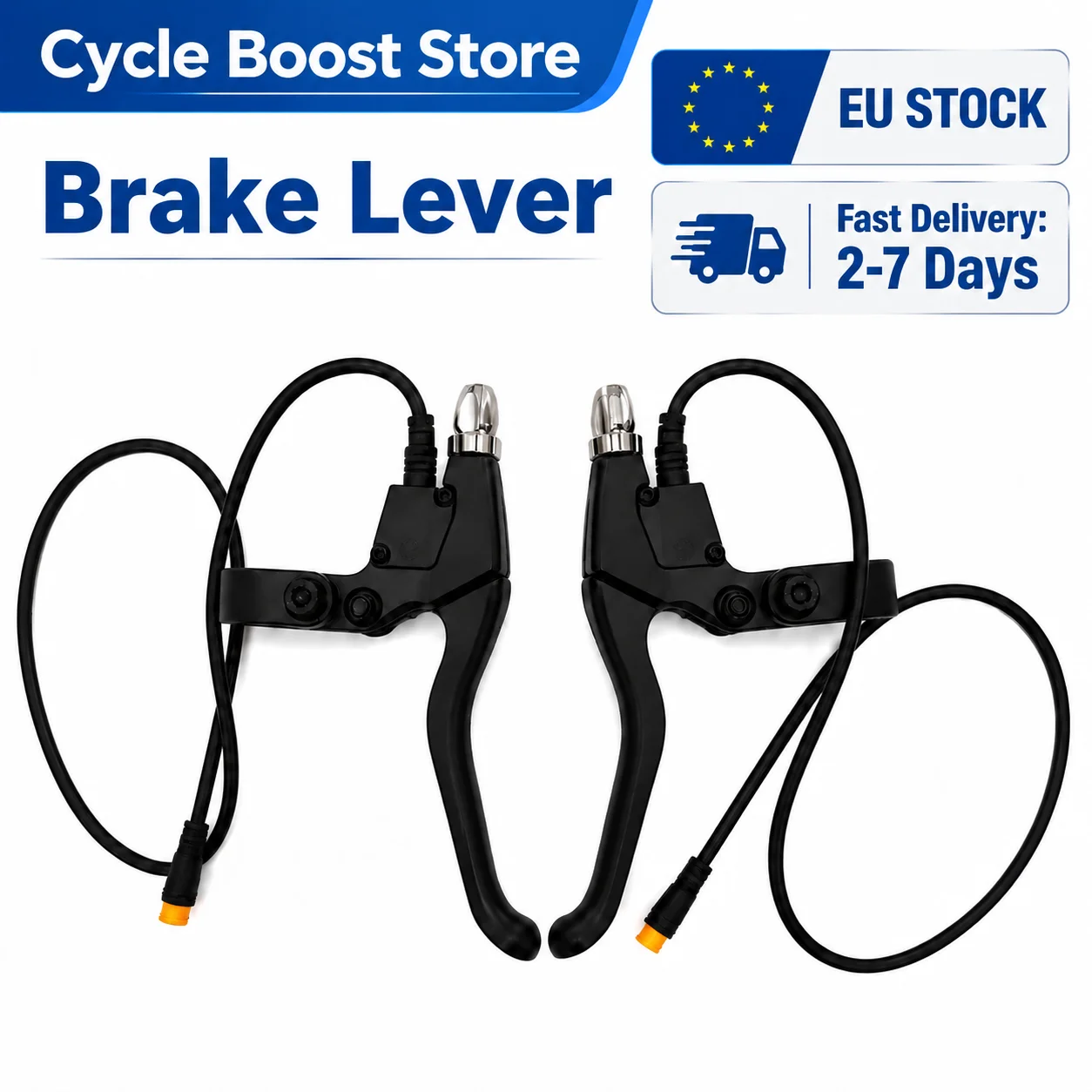 Brake Lever With Power Cutoff Sensor Waterproof OEM E-Bike Brake Handle Direct Replacement For Bafang BBS01B BBS02B BBSHD Mid Drive Motor Safety Power Cut Off Switch Electric Bicycle Brake Parts Ebike Conversion Kit Accessories