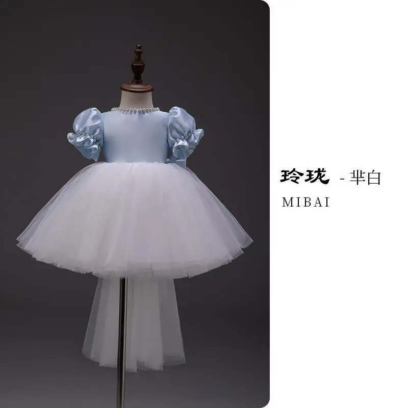 

Girls' Formal Dress Baby One-Year-Old Piano Princess Dress Children's Birthday Flower Girl Wedding Girl Fairy Performance Dress