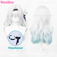 New! Game Firefly Cosplay Wig Long 60cm Gradient Cosplay Anime Wig Heat Resistant Hair Halloween Party Role Play Wigs + Wig Cap