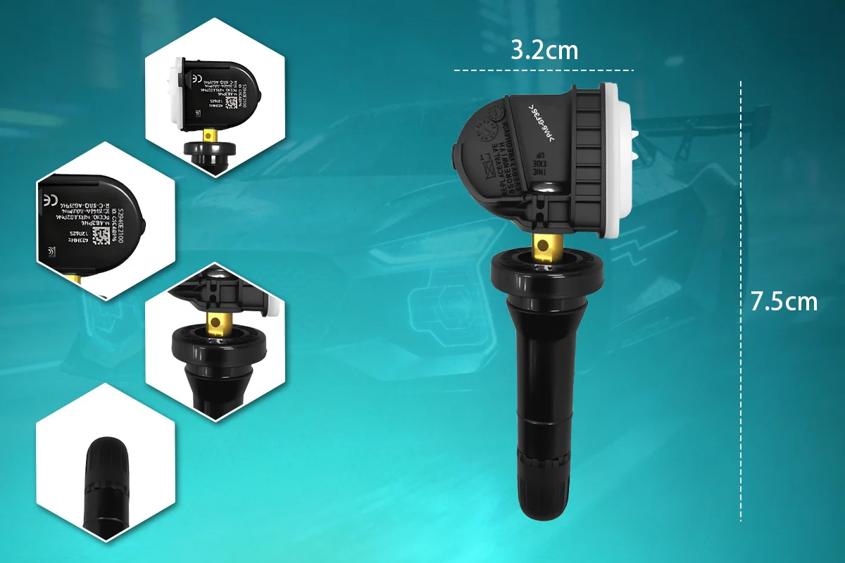 Reifendrucküberwachungssystem-Sensor 52940E2100 Ersatz für KIA Hyundai Santafe Ioniq 6 7 433MHZ Ersetzt 52940N1000 – Detail 4