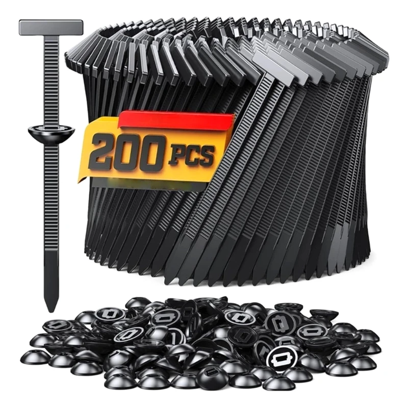 37cd Heavy Duty Nylon Zipped Tie Fasteners Organizers Secure Locking Mechanism for Automotive Interior and Outdoor Equipment