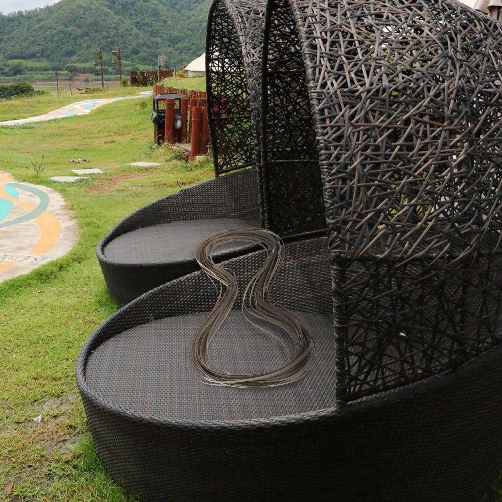 

1 Roll Plastic Rattan Weaving Material For Diy Chair Repair Basket Craft Making Balcony Furniture Restoration Flat Cane