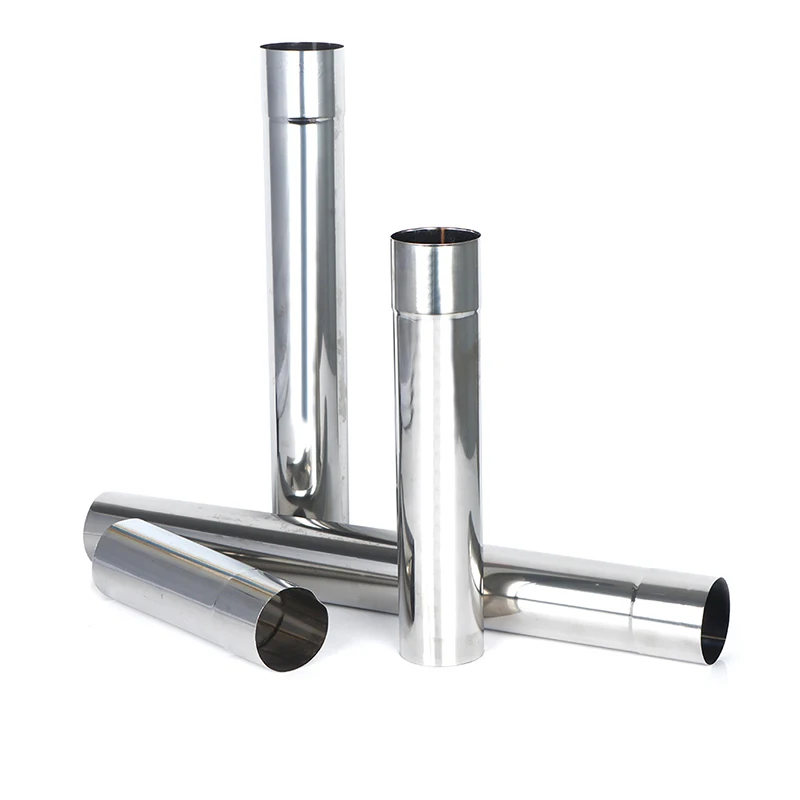 Stainless Steel Stove Pipe Chimney  Stove Boiler Exhaust Pipe Flue Liner 20cm/30cm/40cm/50cm