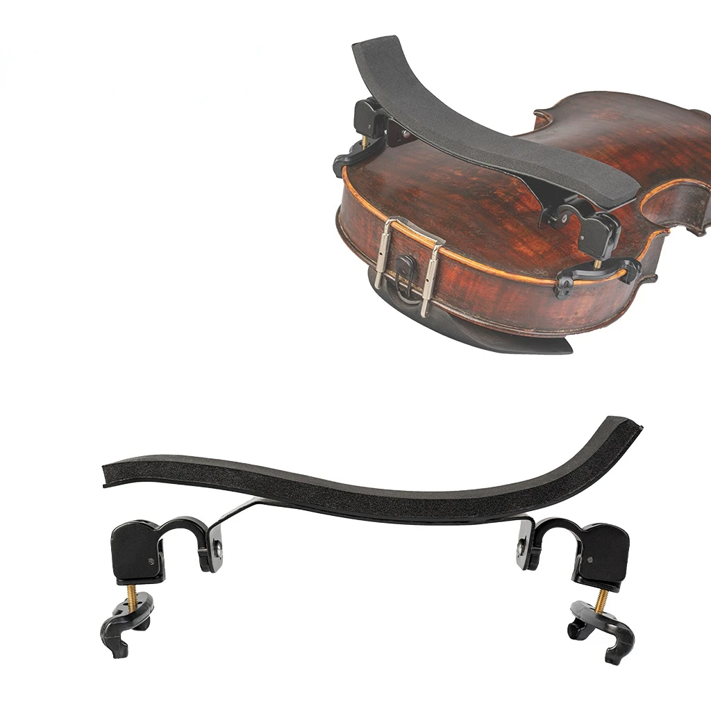 German Style 3/4 4/4 Violin Shoulder Rest Foam Pad Ti-Alloy Stand Adjustable Height Plastic Claws For 3/4 4/4 Electric Fiddles