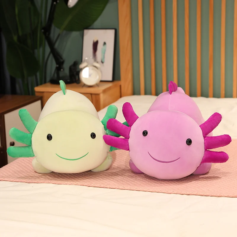 Soft Big Salamander Pillow Colorful Salamander Plush Toys Cartoon Salamander Doll Animal Bed Bolster Girlfriend Sleep Pillow