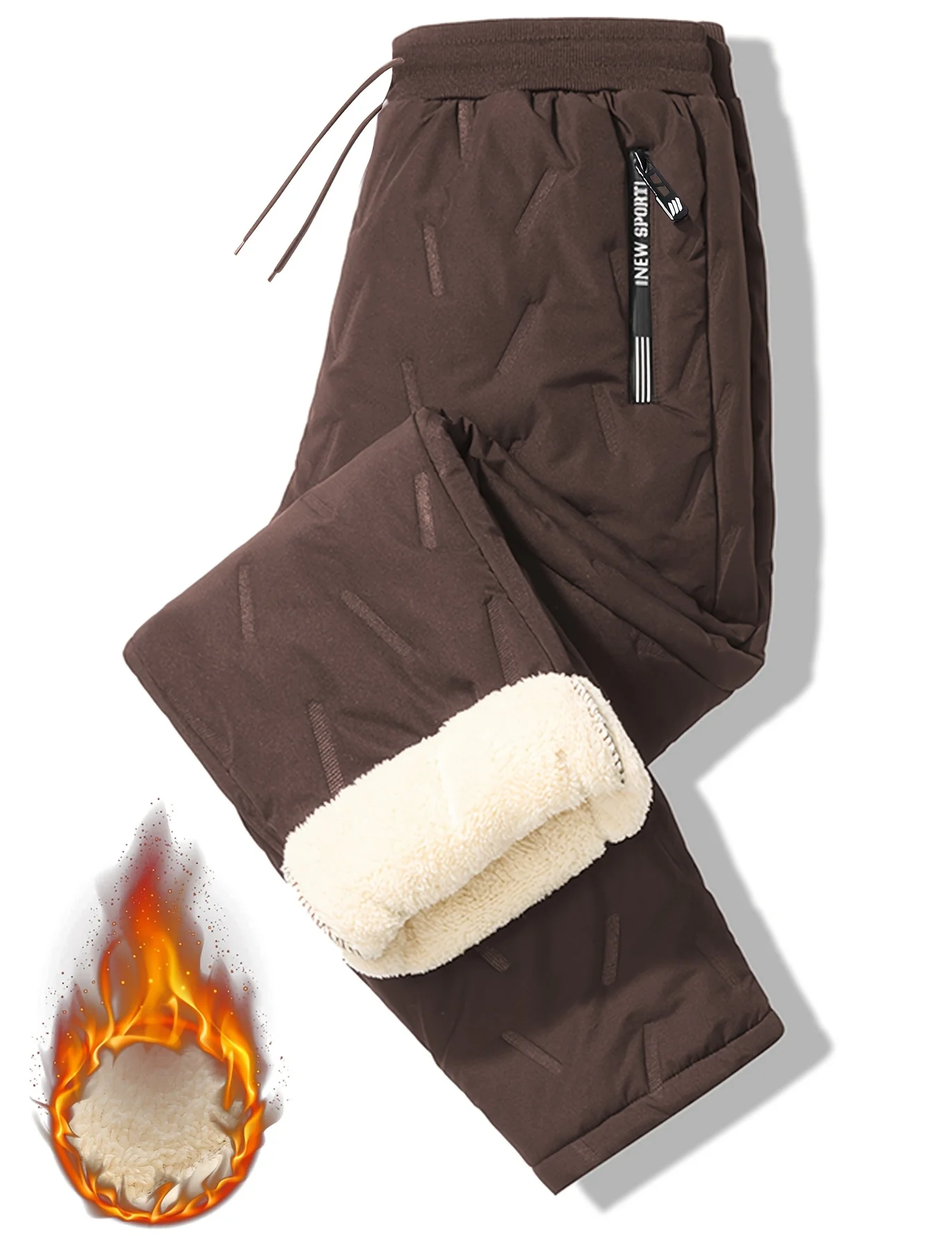 Winter Herren Warme Sporthosen Schwarze Cargohosen für Männer Trainingshosen Kleidung mit vielen koreanischen Bewertungen Slacks Arbeitskleidung – Detail 3