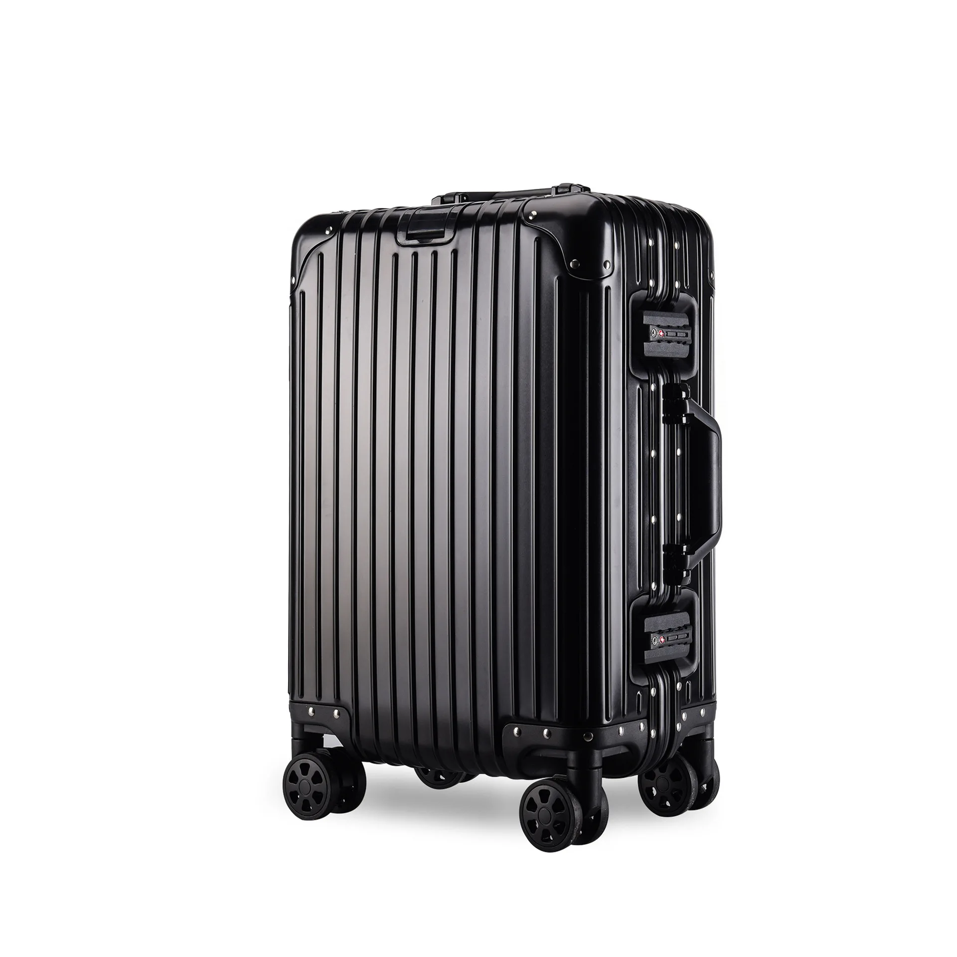 

All-aluminum magnesium alloy suitcase trolley universal wheel male and female password boarding