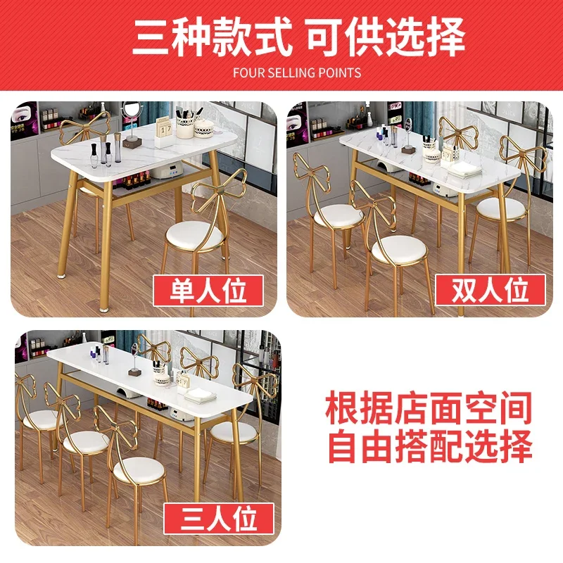 Modern Nordic Simplicity Nail Table Professional Dressing Manicure Table Wood Tabletop Mesa De Manicure Salon Furniture