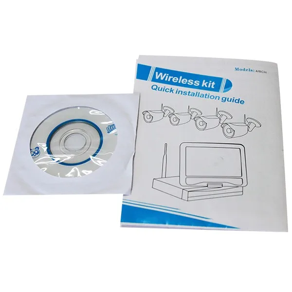 Topverkoop! !! Home Security System Surveillance CCTV Camera Set 720P 4ch Wifi NVR Kit