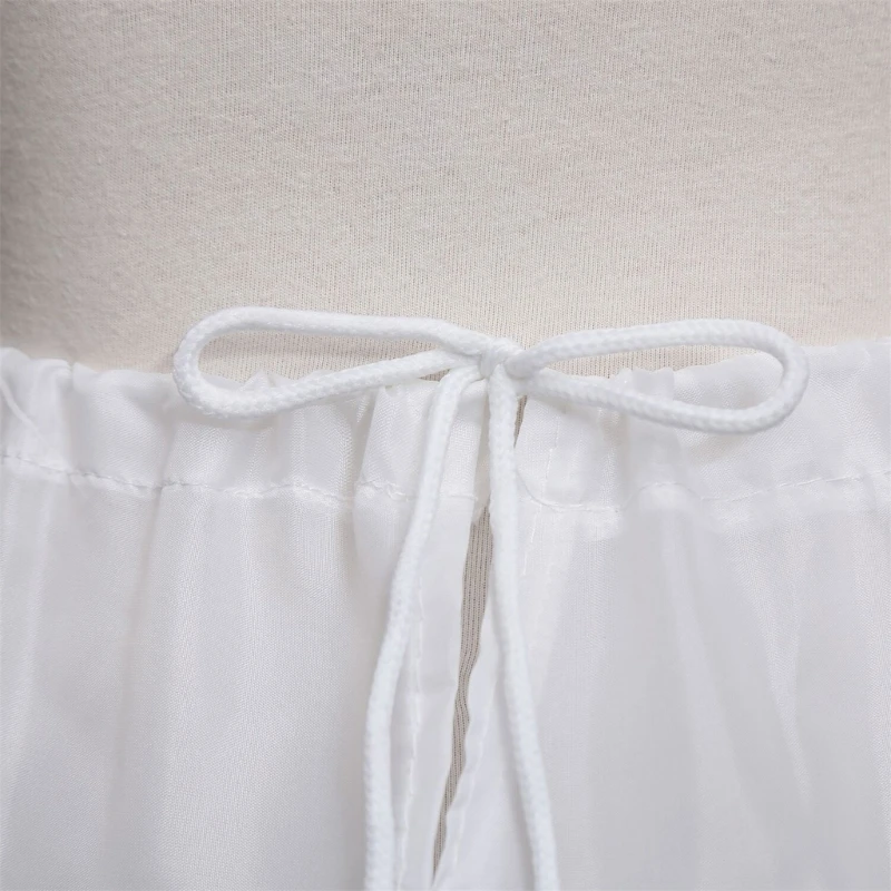 เด็กเจ้าหญิง Petticoat A-Line 3 Hoops คู่ชั้นเด็กลูกไม้ Trim สาวชุดสีทึบเอว Drop Shipping