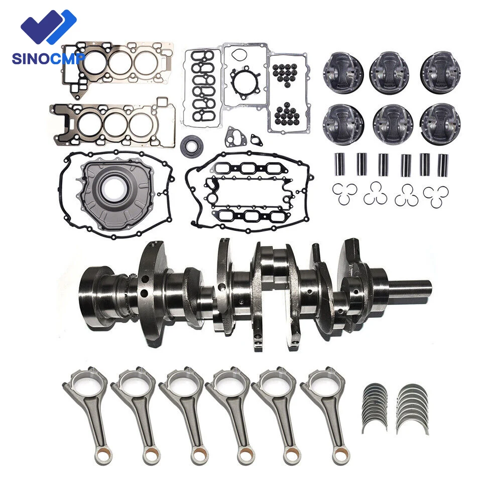 

AJ126 3.0L V6 Engine Rebuild Overhaul Kit & Crankshaft Rod & Pistion For Jaguar XF XJ F-Type F-Pace Land Rover Discovery LR4