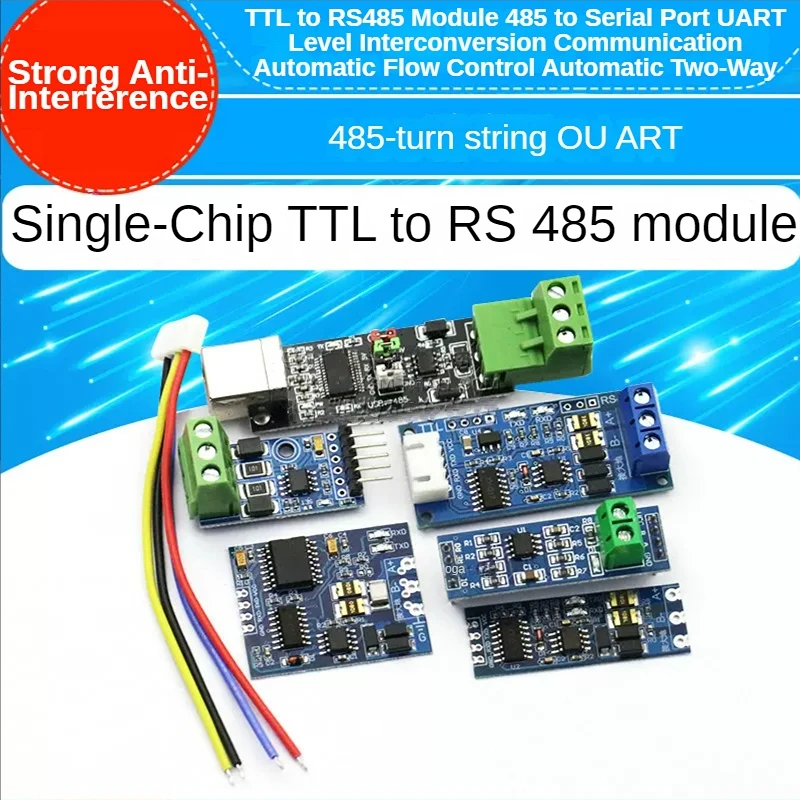 TTL To RS485 Module 485 To Serial UART Level Interchange Communication Automatic Flow Control Automatic Bidirectional