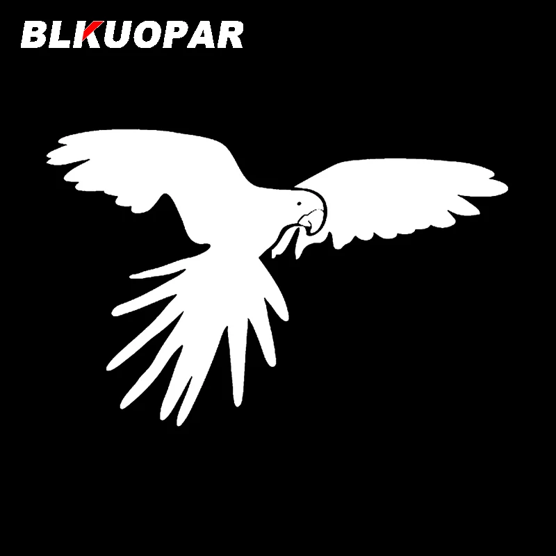 BLKUOPAR For Flying Parrot Silhouette Car Sticker Personality Waterproof Decal Funny Trunk Surfboard Windshield Vinyl Car Wrap