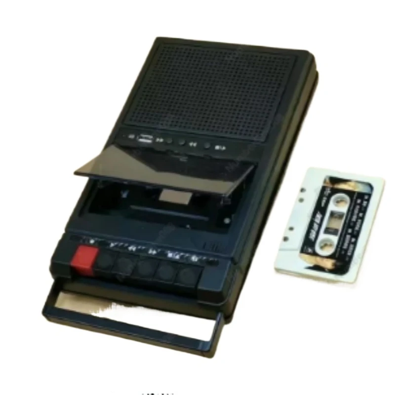 Portable Cassette Recorder Nostalgic Retro Portable Tape Player Walkie-Talkie Player Recorder and Playback All-In-One