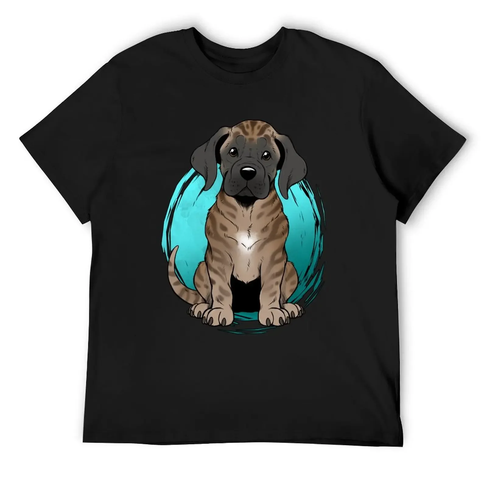 

Cute Brindle English Mastiff Puppy Smiling T-Shirt sports fans basketball graphic tees customs mens t shirts pack