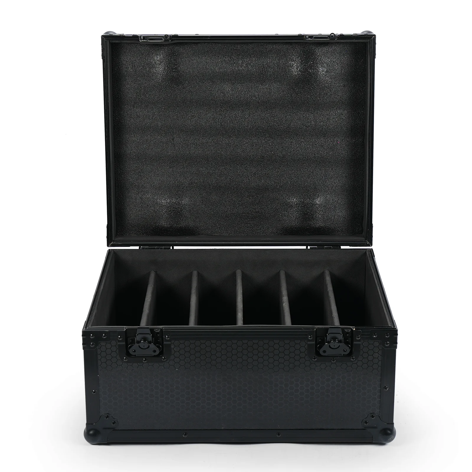 Yiflamefly Premium Soccer Pattern Leather Airline Case Stage Light Box Flightcase For 6Pcs 200W LED 48+8-segment Strobe Light