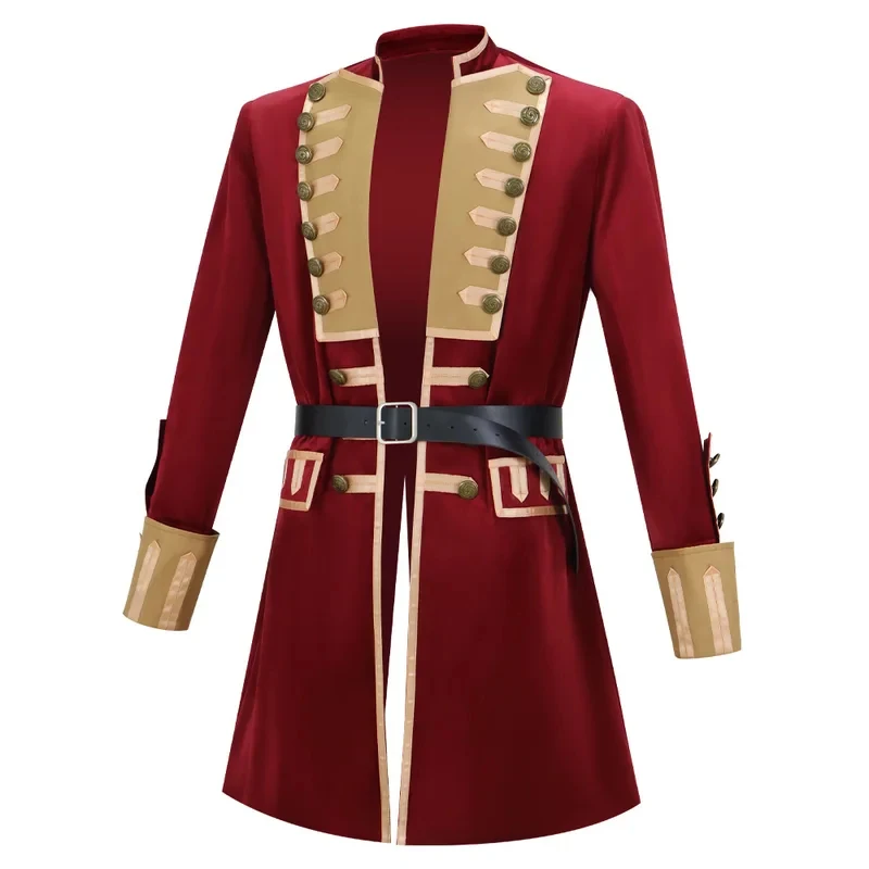 

Young Washington Cosplay Costume Movie Character Medieval Knight Top Halloween Masquerade Performance Clothing for Men hf5]]