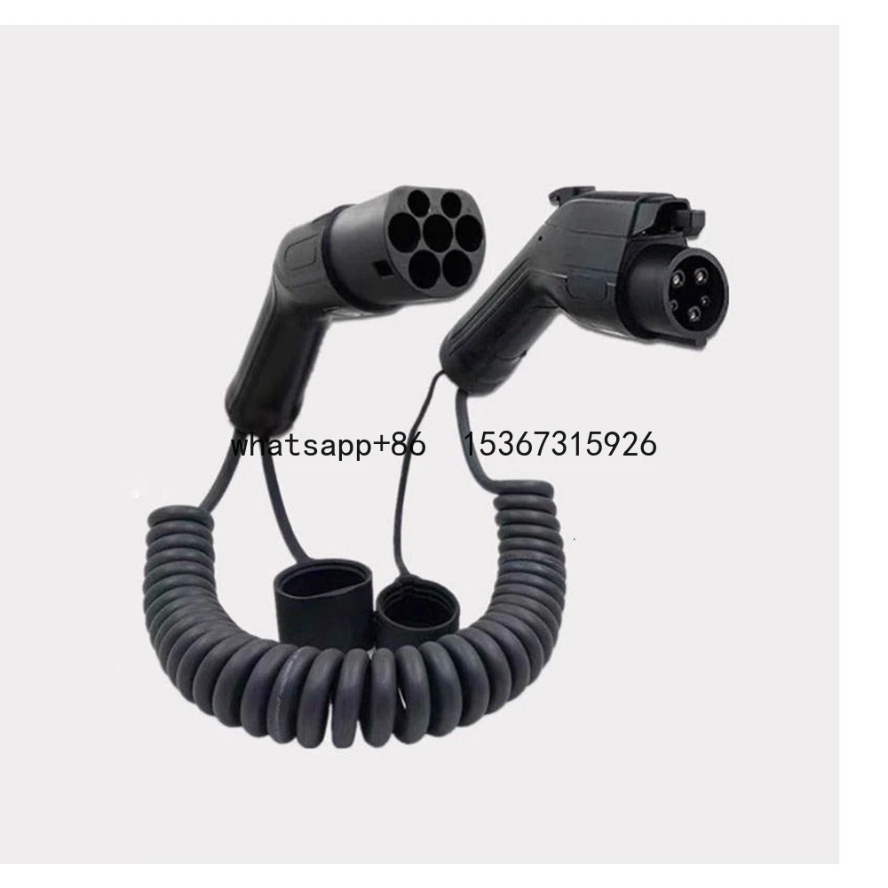 32A Cable Length 5M CE Electric Car Adapter Ev Charger Adapter for Tesla Type 2 to Type 1 EV Charging Cable 16A / 32A 250V 94V-0