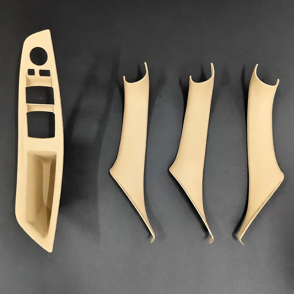 For BMW 5 Series F10 F11 520i 523i 525i 51417225867 2010-2017 Car Interior Door Handle Plate Black Beige ABS Decorative Cover