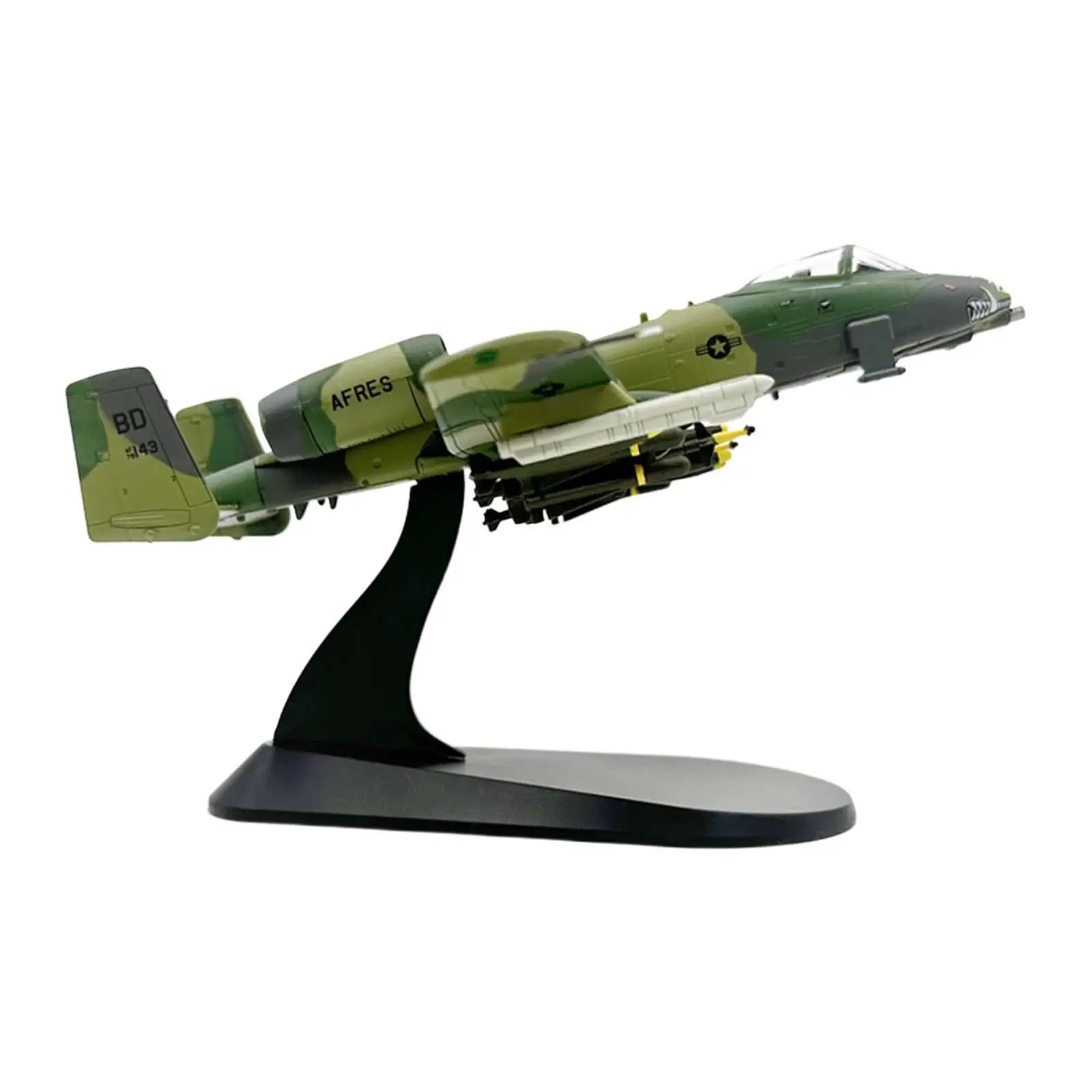 

Alloy 1/100 A10 Fighter Diecast Model Collectables with Display Base for TV Cabinet Bookshelf Bar Bedroom