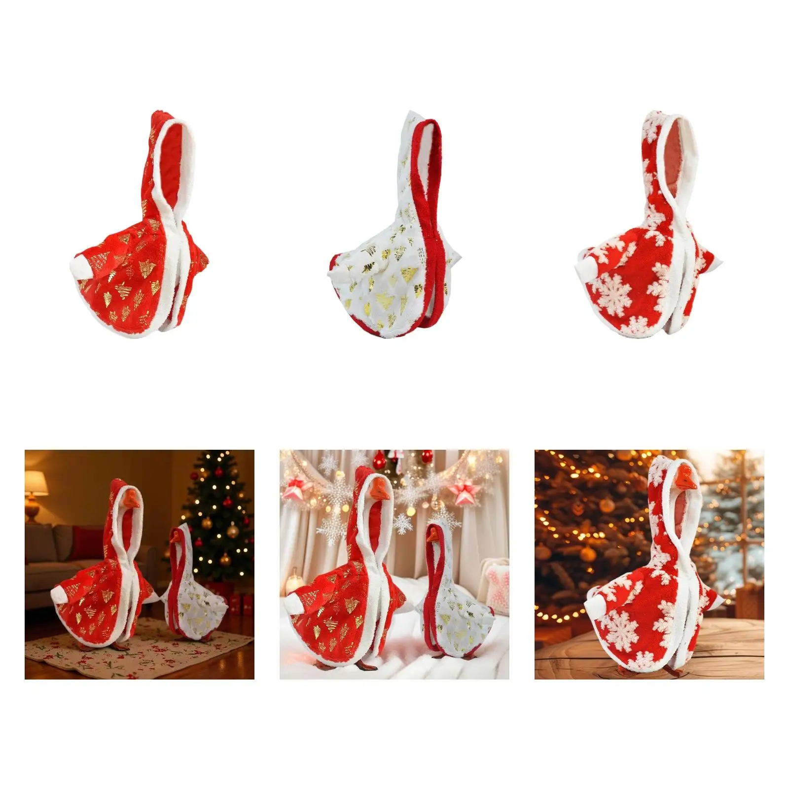 

Goose Dress Christmas Garment Statue Costume Decorative Robe Made of Soft