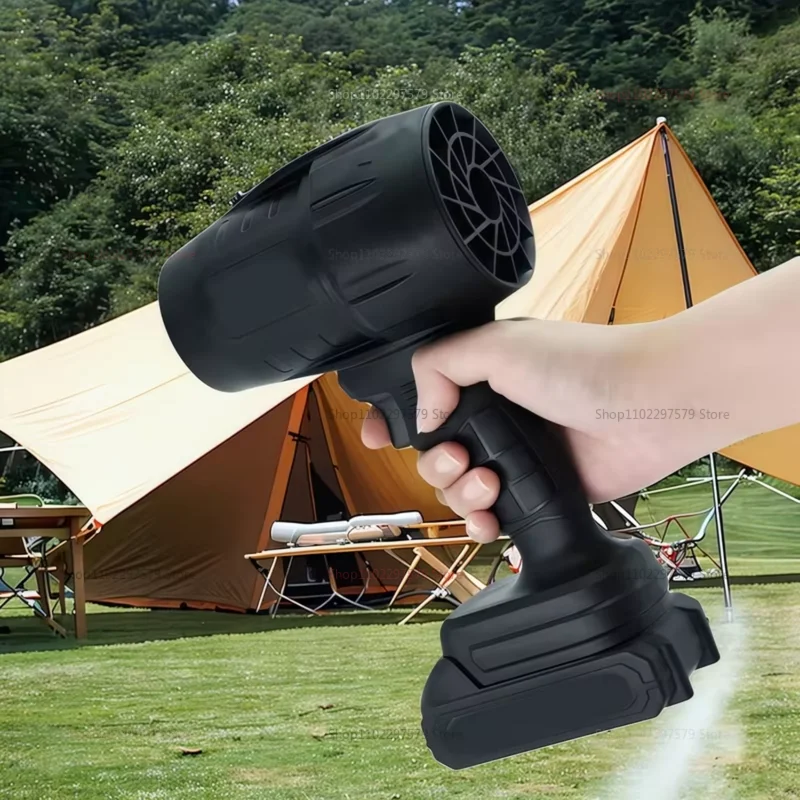 منفاخ هواء كهربائي لاسلكي، مروحة تربو، أداة كهربائية محمولة لأوراق الشجر والرمل والثلج، تتضمن معدات خارجية للحديقة في الفناء