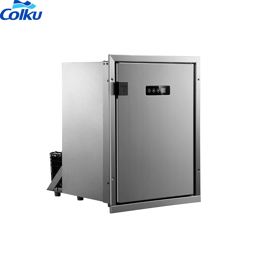 Colku 50L Portable Marine Fridge Hot Selling LED Control 45W Built-in Compact Durable Ideal for Boats