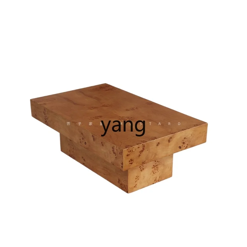 

TGF small apartment wabi-sabi rectangular table high-end medium and antique living room furniture