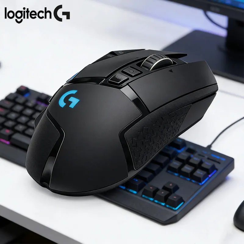 

Беспроводная бесшумная мышь Logitech G502/M221/M220, удобная рукоятка, эргономичный дизайн, вертикальная поддержка запястья, снижает давление на запястье.