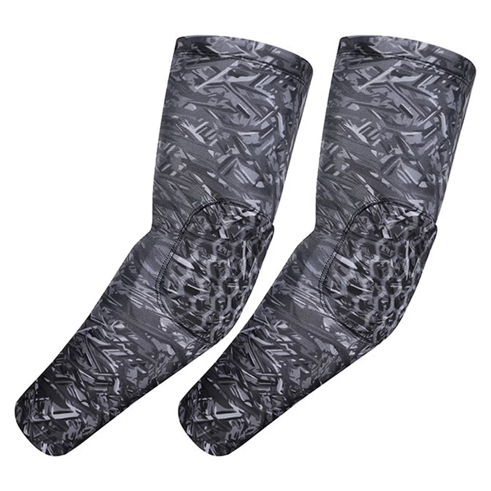 

2Pcs Elbow Pads with Breathable Protective Sleeves for Basketball Football Baseball Sports Training Running Cycling Hiking