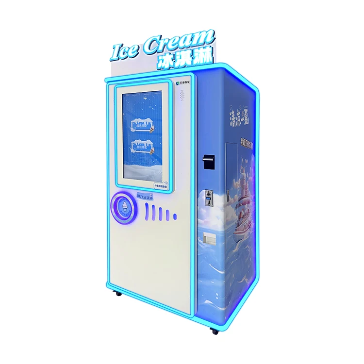 FOODLINE Customized New Soft Ice Cream Style Vending Machine Frozen Food Yogurt Vending Machine  Manufacturer