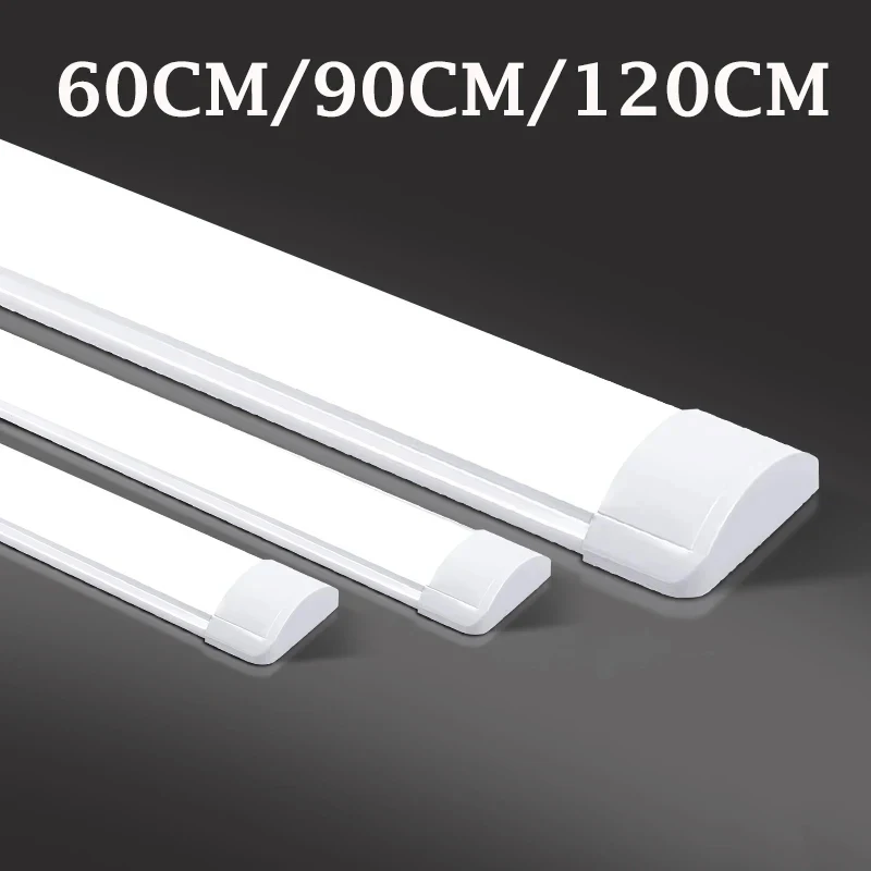 

120CM Led Tube Lights 90CM Led Lamps Bar 60CM Kitchen Under Cabinet Lamp For Warehouse Office Home Commercial Ceiling Wall Light