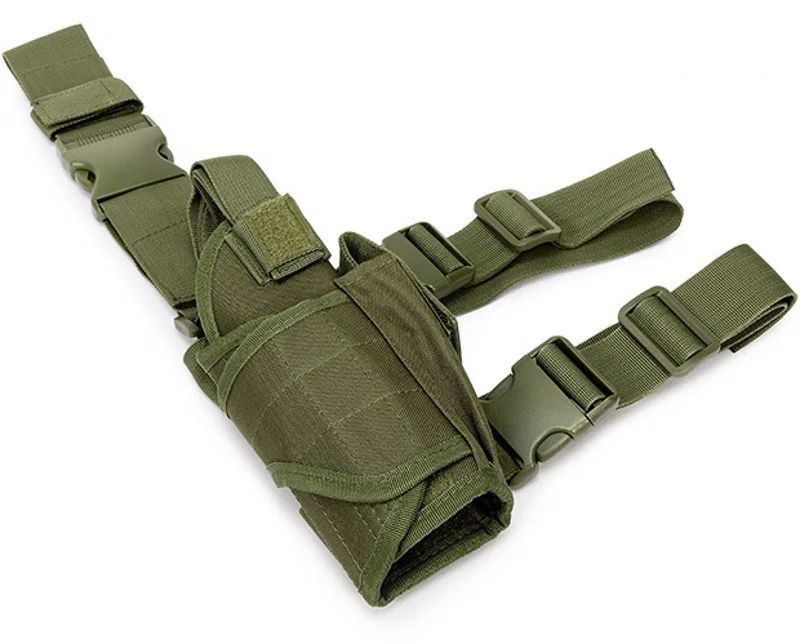 Camouflage Drop Leg Utility Pouch Adjustable Thigh and Belt Bag for Outdoor Training Tools and Everyday Gear view 6