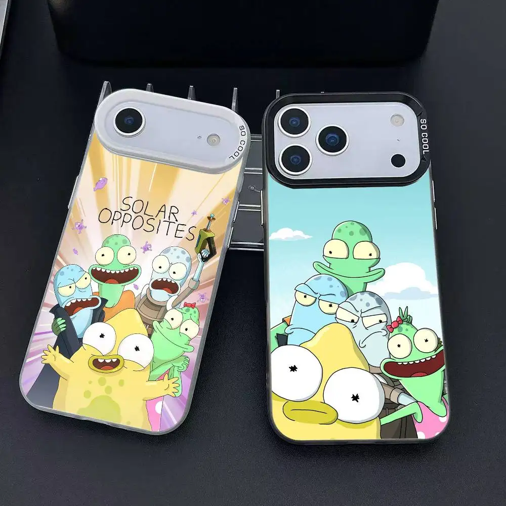 

Чехол для телефона S-Solar Opposites pupa в стиле аниме для iPhone 12, 13, 14, 15, 16, 17 Pro Max Plus, защитный чехол для телефона