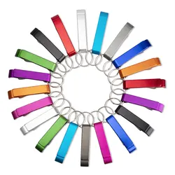 Bottle Opener Keychain Metal Beer Beverage Can Opener Keychain Aluminum Flat Bottle Opener 1 Piece