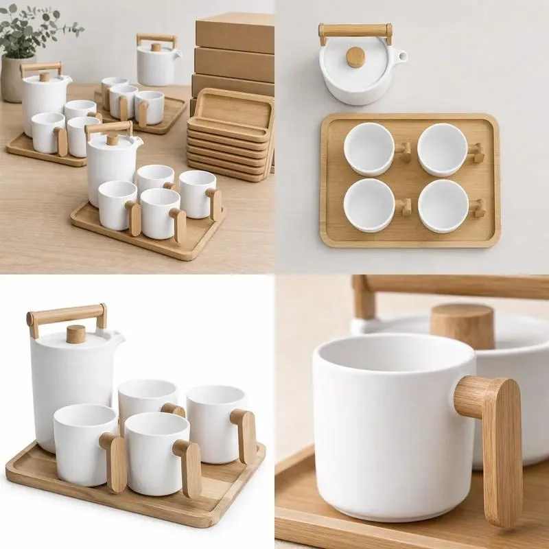 for Braided rattan tray with handle, removable, lacquered, vertical storage for kitchen food serving