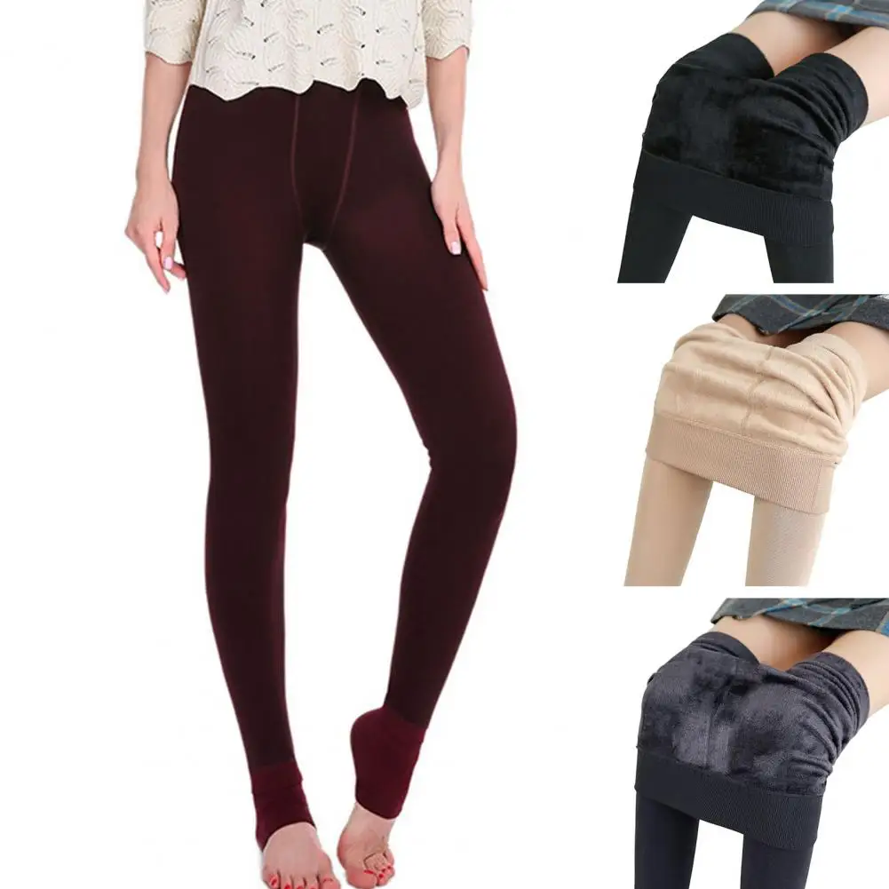 

High Waist Women Leggings Autumn Winter Workout Tights Women Thermal Pants Velvet Lining Warm Stirrup Leggings Streetwear