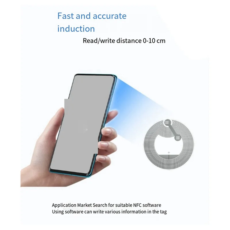 A45U 300Pcs NFC Ntag213 Nfc Label Sticker 13.56Mhz ISO14443A NTAG 213 Sticker Universal Lable For ALL NFC Enabled Phone