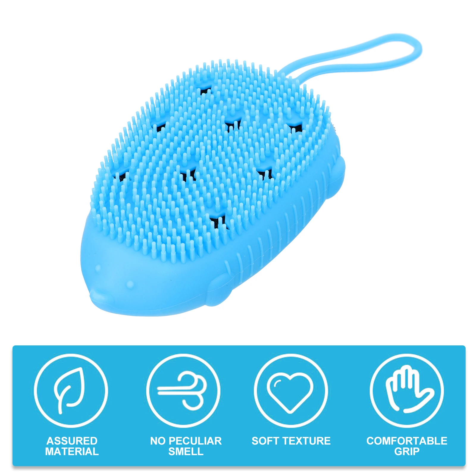 

Bathing Supply 1Pcs Silicone Brush Double-Sided Design Exfoliating Massager for Adults Teens Seniors Skin Health Radiance