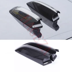 ABS For Land Rover Range Rover Vogue L460/Sport L461 2023+ Auto Roof Shark Fin Antenna Camera Lens Cover Carbon Fiber 2PCS